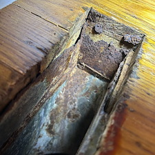 Rusted-Ductwork-in-a-Tight-Dirt-Covered-Crawl-Space-Gets-Swapped-Out-With-Our-HVAC-Duct-Service-in-Johnson-City-TN 2