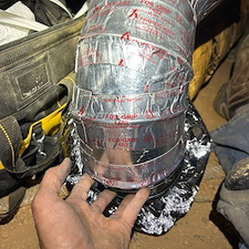 Rusted-Ductwork-in-a-Tight-Dirt-Covered-Crawl-Space-Gets-Swapped-Out-With-Our-HVAC-Duct-Service-in-Johnson-City-TN 8